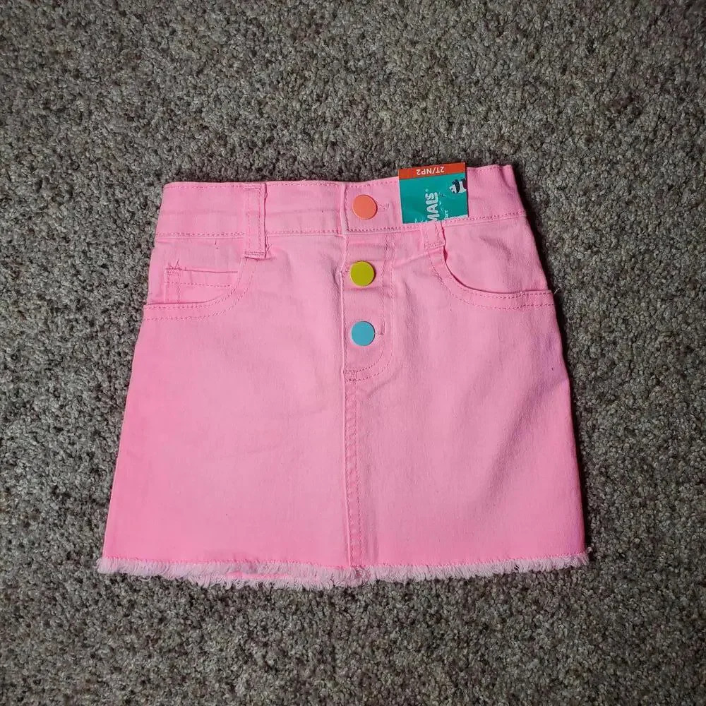 NWT Garanimals Toddler Girls' Solid Twill Skirt Size 2T